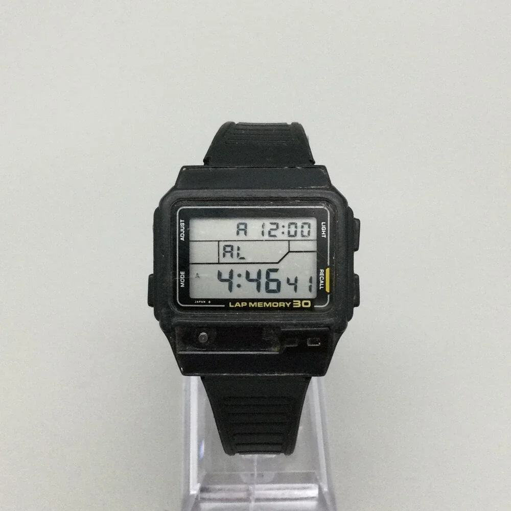 Vintage Casio 503 SDB-300W Mens Watch 35mm New Battery Runs NEEDS REPAIR